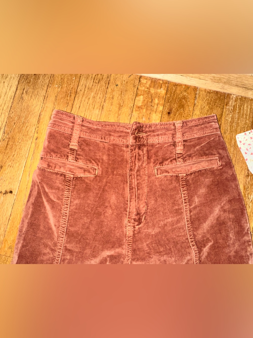 Free People Firecracker Flare Corduroy Jeans “Broke Button” needs repaired - Picture 4 of 13
